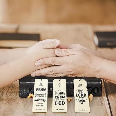 Qeeenar 50 Sets Christian Bamboo Pens Bulk Wooden Scripture Bible Verse  Pens Religious Gifts Prayer Board Supplies Church Party Favors Bible