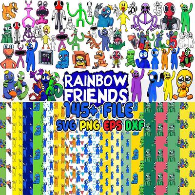 Rainbow Friends SVG, Rainbow Friends Roblox All Characters, Rainbow Friends  PNG, Rainbow Friends Cut, Roblox SVG