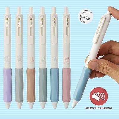 Temiary 5Pcs 0.5mm Retractable Aesthetic Gel Ink Pens, Cute Gel