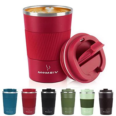 Insulated Skinny Stainless Steel Tumbler - 18oz Coffee Tumbler with Flip  Top Lid - Travel Coffee Mug 100% Leak-Proof Lids - Slim Vacuum Insulated  Tumblers Keeps Hot and Cold - Great for