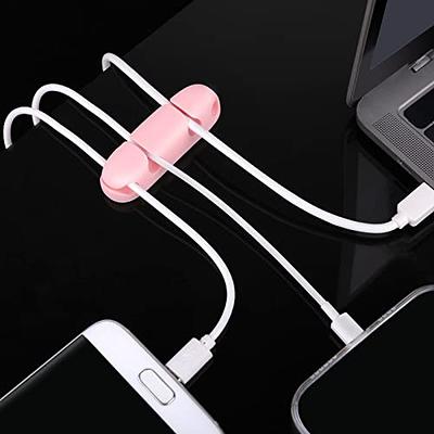 3 Pack Cable Organizer Clips, Cable Management Cord Holder Self Adhesive  Silicone Wire Holders for Organizing USB Charging Cable/Power Cord/Mouse PC