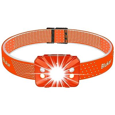 Blukar Head Torch Rechargeable, Super Bright LED Headlamp with Sensor  Control & Red Light, 5 Lighting Modes, IPX5 Waterproof 30 Hrs Runtime for  Power Cuts, Emergency, Running, Hiking etc-Orange red - Yahoo Shopping
