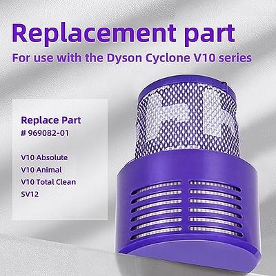 Coodss Replacement V10 Filters for Dyson V10 Cyclone Series, V10 Absolute,  V10 Animal, V10 Total Clean, SV12, Replace Part No. 969082-01, 3 Pack