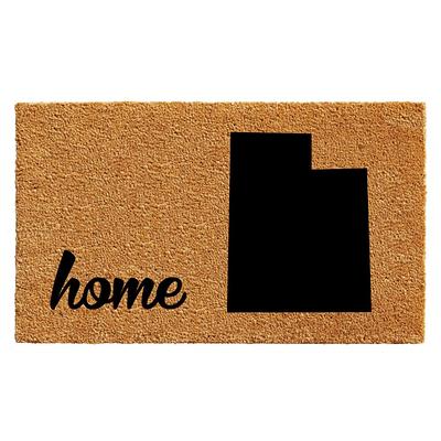 Callowaymills 5-ft x 6-ft Charcoal Rectangular Indoor or Outdoor Decorative Door  Mat in the Mats department at