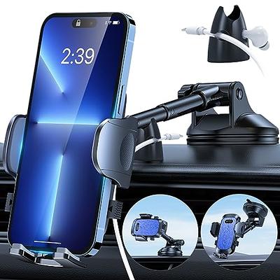 Phone Holder Car Mount for iPhone [Powerful Suction] Phone Mount for Car  Dashboard Windshield Air Vent Universal Accessories [Thick Cases Friendly]