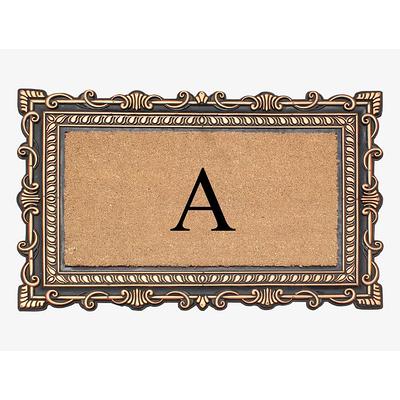 A1HC Natural Coir Monogrammed Entrance Door Mats, Durable Large