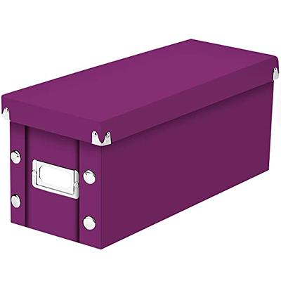 DVD Storage Box - Pack of 1 - Durable 6 x 8.2 x 16.5 Inch Movie