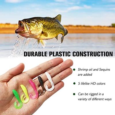 Dovesun Crappie Lures Kit, Fishing Soft Plastic Lures Crappie Walleye Trout Bass  Fishing Baits Fishing Curl Tail Minnow 75Pcs with Tackle Box - Yahoo  Shopping