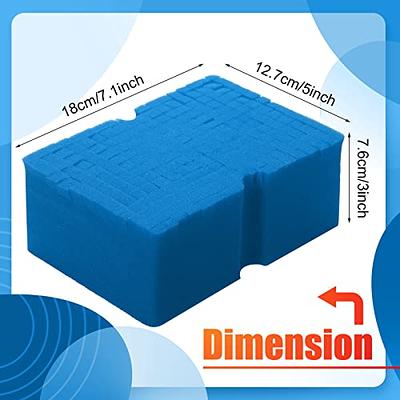 2Pcs Large Cross Cut Durable Soft Foam Grid Sponge Rinseless