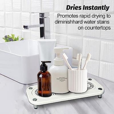 Sink Caddy, EnjoyNest Instant Dry Sink Organizer Sponge Soap Holder for  Kitchen Sink Bathroom Countertop Fast Drying Rack Counter Tray Water  Absorbing