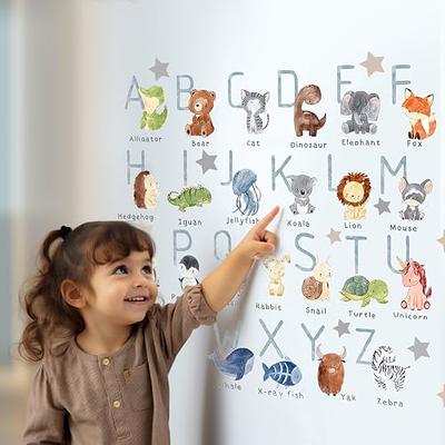 ABC Wall Stickers, Alphabet Wall Decals, Animal Alphabet Wall