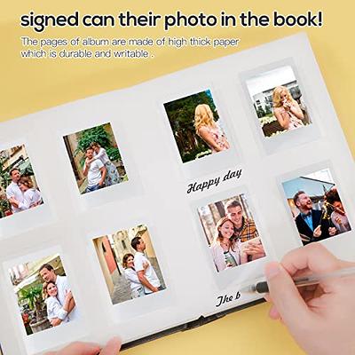 2 Packs 128 Pockets Photo Album with Writing Space, Front Window, Polaroid  Photo Albums 3 Inch Compatible with Fujifilm Instax Mini 12 11 9 8 7s 90