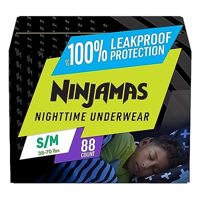 Pampers Ninjamas Nighttime Bedwetting Underwear Boys - Size S/M (38-70  lbs), 44 Count (Packaging May Vary) - Yahoo Shopping