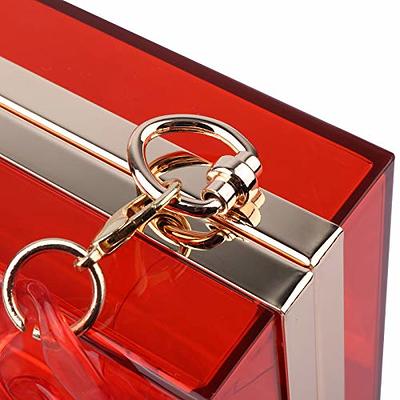 WEDDINGHELPER Transparent Clear Acrylic Square jelly Evening Bag for Women