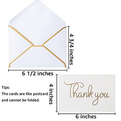 50 White Envelopes for 4x6 in Cards