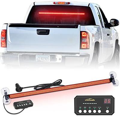 XRIDONSEN 35 inch Traffic Advisor Light Bar 144 LED Red Emergency