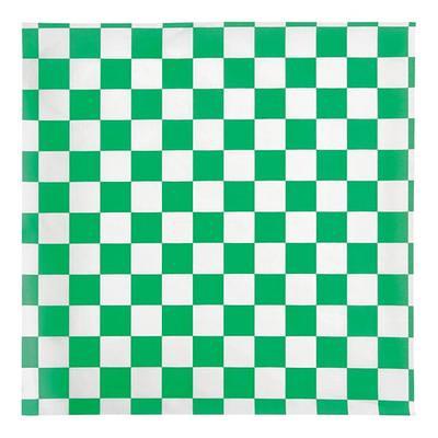 Choice 15 x 15 Yellow Check Deli Sandwich Wrap Paper - 4000/Case