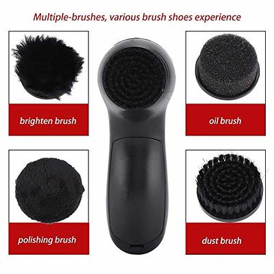 Electric Shoe Brush Kit Leather Shoe Care Shining Dust Cleaner