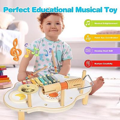 Baby Entertainment Toy 2-in-1 Baby Xylophone Toy Sounds Hand-eye