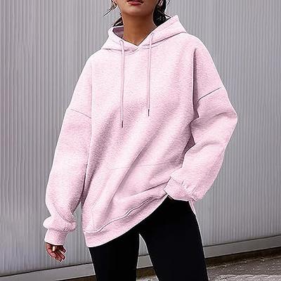 Womens Cute Hoodies Casual Plus Size Pullover Solid Color Basics Clothing  Fashion Preppy Clothes Fall Outfits