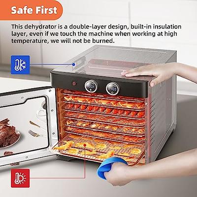 Septree Food Dehydrator 4 Stainless Steel Trays Food Dryer Machine with  Digital Timer, Temperature Control and Safety Over Heat Protection for  Jerky