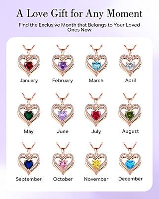 LOUISA SECRET Birthstone Heart Necklaces for Women, 18k Gold Plated and 925  Sterling Silver Infinity Forever Love Pendant Necklaces, Birthday  Anniversary Jewelry Gift for Her Mama Wife Mom - Yahoo Shopping