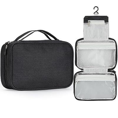 Maliton Hanging Toiletry Bag | Compact Travel Toiletry Bag for Men/Women |  Foldable Mens Hygiene Bag with 4 Compartments| Waterproof Travel Bathroom