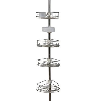 simplehuman Corner Shower Caddy Stainless Steel and Anodized Aluminum