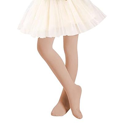 DANCE TIGHTS Ballet Pink/Tan(Skin Tone) TRIO PACK Footed