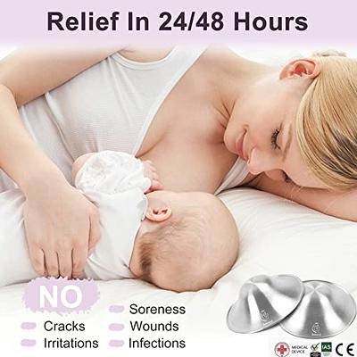 Boboduck The Original Silver Nursing Cups - Nipple Shields for Nursing  Newborn, Newborn Breastfeeding Must Haves for Soothe and Protect Your Nursing  Nipples - Trilaminate 999 Silver (Regular Size) - Yahoo Shopping