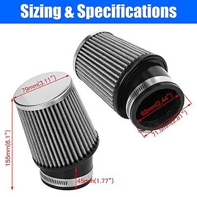 GREHUA Upgrade Carburetor Carb Air Filter Adapter with Mini Air Filter Jet  Kit for Predator 212cc 6.5 Hp 196cc Gx160 Gx200 Baja MB200 KT196 CT200U