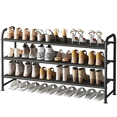 Bumusty Expandable 2 Tier Shoe Organizer Rack, Shoe Rack for Closet Dorm,  Closet Shoe Rack Storage, Small Shoe Rack for Entryway Small Space Floor  Door, Black - Yahoo Shopping