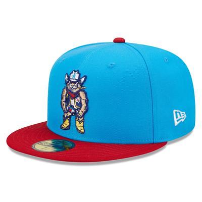 Men's New Era Light blue/navy Hillsboro Hops Marvel x Minor League 59FIFTY Fitted Hat