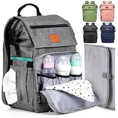 Baby Diaper Bag Backpack with Changing Pad, Pacifier Case - Pink Diaper  Bags for Girl Boy Newborn Unisex Infant Toddler - Baby Travel Bag for Mom  Dad