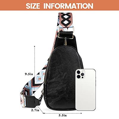 KFXFENQ Sling Bag for Women PU Leather Sling Bag Small Crossbody Sling  Backpack Multipurpose Chest Bag for Women Cycling