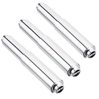 2 Pieces Toilet Paper Holder Roller Spindle Replacement Rod Plastic Spring  Loaded (White)