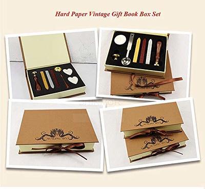Vintage DIY Wax Seal Box Kit Stamp Spoon Set Retro Wedding Gifts