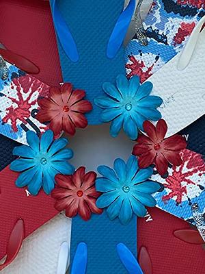 4th of July, Beach Themed Wreath, Red White Blue, Patriotic Wreaths for  Outside, American Flag Wreaths for Front Door, Spring Summer Wreath, Flip  Flop Decor - Yahoo Shopping