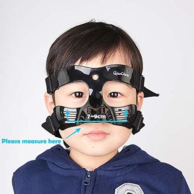 Basketball Face Guard for Broken Nose, Protective Facial Cover Nose Guard  Black Face, Face Nose Guard for Adults Sports Accessories