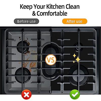 Stove Cover, Stove Covers Reusable Gas Range Protectors for Samsung Gas  Range,0.3mm Reusable Gas Stove Burner Covers with 2PCS Silicone Stove  Counter