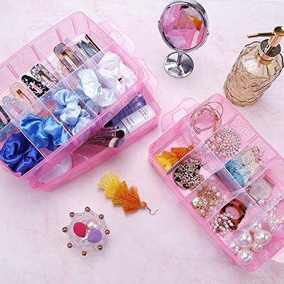 Sooyee Bead Organizer,3-Tier Craft Organizers and Storage,Stackable Storage  Containers with 30 Compartments Dividers for Washi Tape,Toy,Hair  Accessories,Art Supplies,Fishing Tackle,Purple