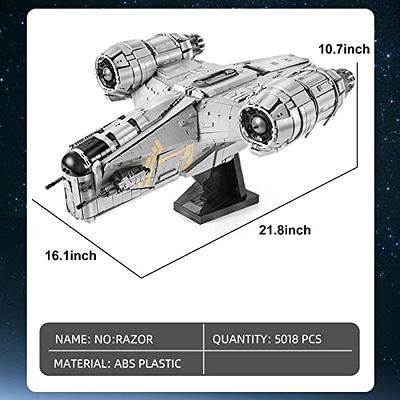 Mould King 21023 Razor Crest Starship Model Building Kits, Star Plan Toys  UCS Collectible Building Set for Adults, Awesome Construction Toy for Kids