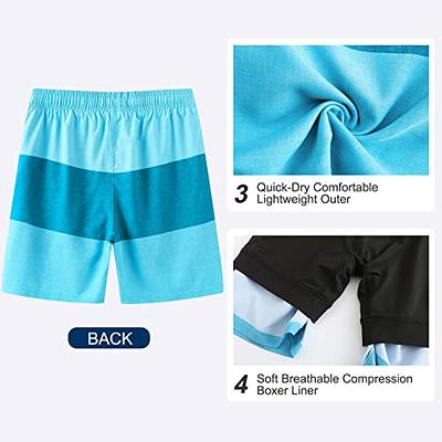 HODOSPORTS Mens Swimsuit Trunks 7 Quick-Dry Swim Shorts with