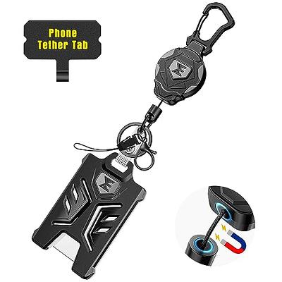 ELV Heavy Duty Retractable Keychain with Magnetic Closure and Carabiner,  Retractable ID Badge Holder Clip, Retractable Badge Reel with 31” Dyneema  Cord, Key Ring, Lobster Claw Clasp and Phone Tethers - Yahoo Shopping