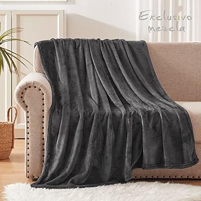 Exclusivo Mezcla Fleece Throw Blanket for Couch, Sofa and Bed