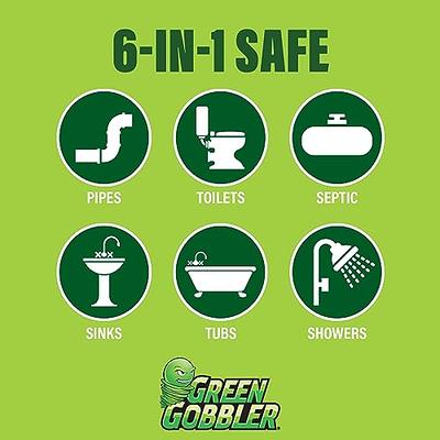 Green Gobbler Ultimate Main Drain Opener, Drain Cleaner Hair Clog Remover, Works On Main Lines, Sinks, Tubs, Toilets, Showers, Kitchen Sinks