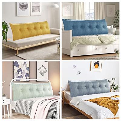 WOWMAX Rectangular Headboard Reading Body Pillow Bedside Throw Cushion  Extra Large Backrest Lumbar Pillows Positioning Back Support Bolster for  Bed