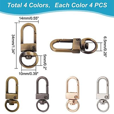 PH PandaHall Key Chain Clips, 16 Pieces 4 Colors Metal Lobster Claw Clasps  Swivel Lanyards Trigger Snap Hooks Strap for Keychain Key Rings DIY Bags  Jewelry Findings Crafts, 34x14x6.5mm - Yahoo Shopping