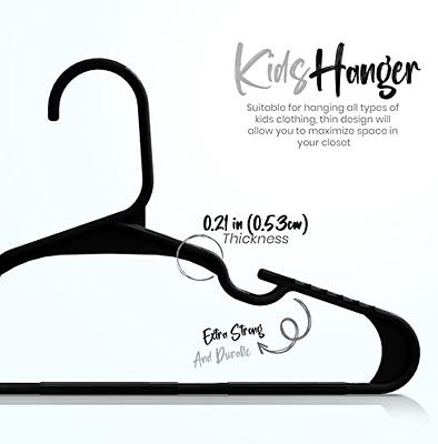 Kids Hangers - 11. 5 Inch Plastic Baby Hangers for Closet Utopia Home