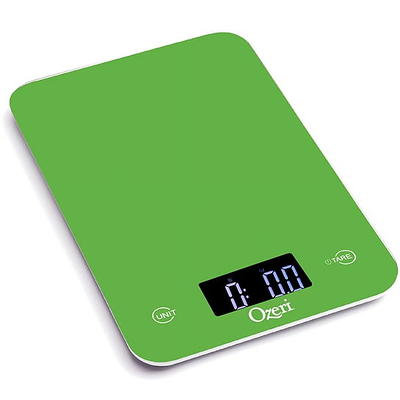 Ozeri Touch III 22 lbs (10 kg) Digital Kitchen Scale with Calorie Counter, Tempered Glass, Black